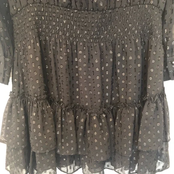 Ramy Brook Sashah Black Metallic Dress size Large - Picture 8 of 12